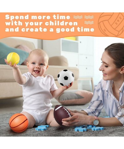 12 Pieces Toddler Balls Sport Balls for Toddlers 1-3 Baby Ball Includes Mini Soccer Ball Basketball Football Tennis Ball Toys...