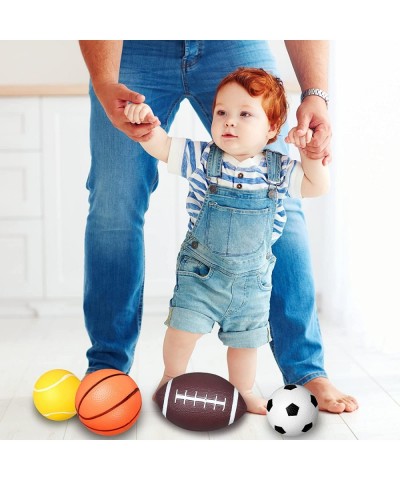 12 Pieces Toddler Balls Sport Balls for Toddlers 1-3 Baby Ball Includes Mini Soccer Ball Basketball Football Tennis Ball Toys...