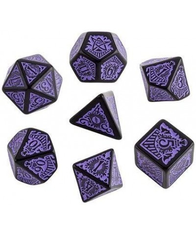 Q WORKSHOP Call Of Cthulhu Horror on the Orient Express RPG Ornamented Dice Set 7 Polyhedral Pieces $31.01 Game Accessories