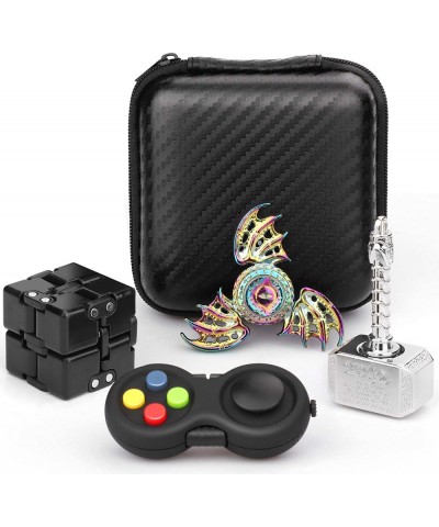 Handheld Fidget Gadget Toy Set Dragon Fidget Hand Spinners Fidget Infinity Cube Fidget Pad Hammer Fidgit Spinners Fidget Chai...