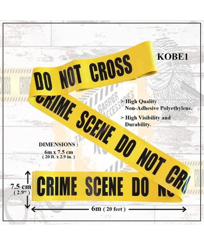 Crime Scene Do Not Cross Barrier Tape (20Feet) Tamper Proof Evidence Collection Bags (x2) Photo Evidence Markers Frames Tents...