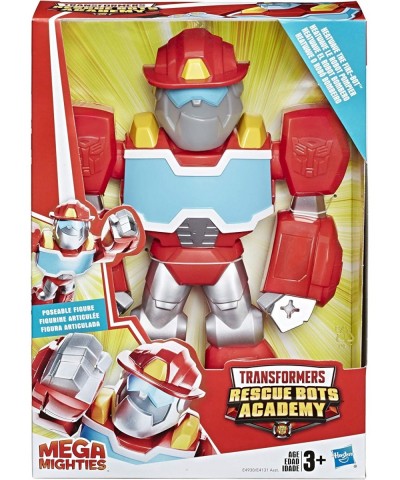 Playskool Heroes Rescue Bots Academy Mega Mighties Heatwave The Fire-Bot 10-Inch Robot Action Figure Collectible Toys for Kid...