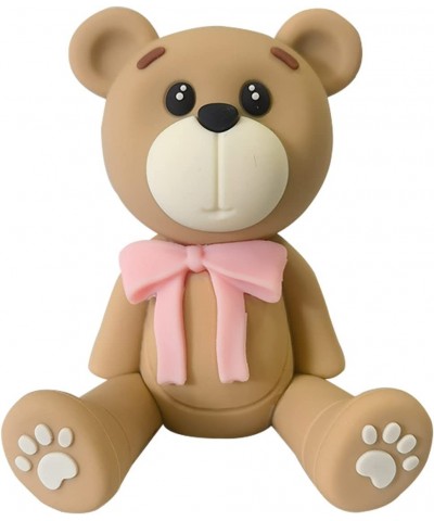 3D Bear Cake Toppers Teddy Bear Cake Decorations for Boy Girl Baby Shower Birthday Party Supplies (pink) $17.83 Kids' Party D...