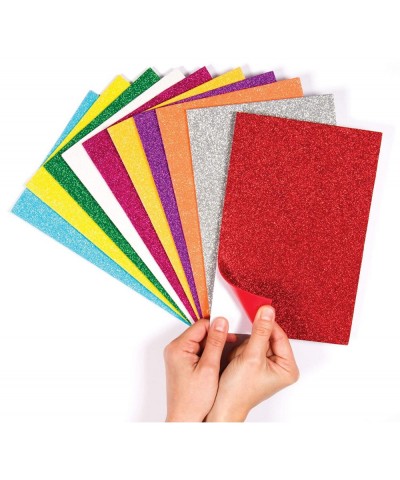 EF434 Glitter Foam Sheets - Pack of 10 Self-Adhesive Creative Art Supplies for Kids Seasonal Crafts and Decorations $17.44 Ki...