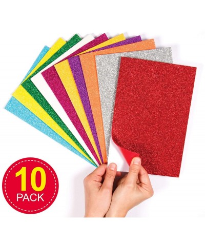 EF434 Glitter Foam Sheets - Pack of 10 Self-Adhesive Creative Art Supplies for Kids Seasonal Crafts and Decorations $17.44 Ki...