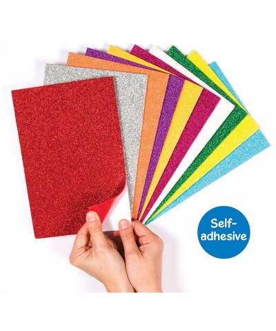 EF434 Glitter Foam Sheets - Pack of 10 Self-Adhesive Creative Art Supplies for Kids Seasonal Crafts and Decorations $17.44 Ki...