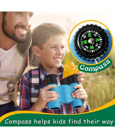 Binoculars for Kids with Compass 8x21 Children Toy Real Binocular Gifts for 3-12 Years Boys Girls High Resolution Shockproof ...