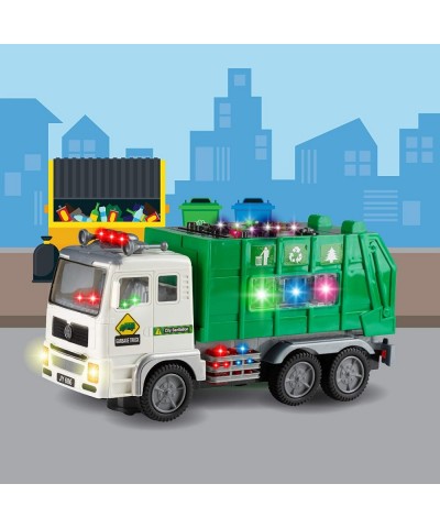 Toy Garbage Truck for Kids with 4D Lights and Sounds - Battery Operated Automatic Bump & Go Car - Sanitation Truck Stickers $...