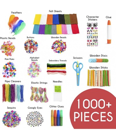 Craft Kit with 1000+ Pieces for Arts and Crafts with Ebook - Make Your own Toys $52.26 Kids' Drawing & Writing Boards