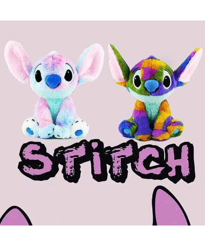 Stitch Plush Stuffed Toys Rainbow Stitch Figure Plushie Dolls Stitch Gift Soft and Cuddly Plush Cuddle Pillow Buddy Stitch Gi...