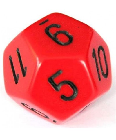 Polyhedral 7-Die Opaque Dice Set - Red with Black $17.37 Game Accessories