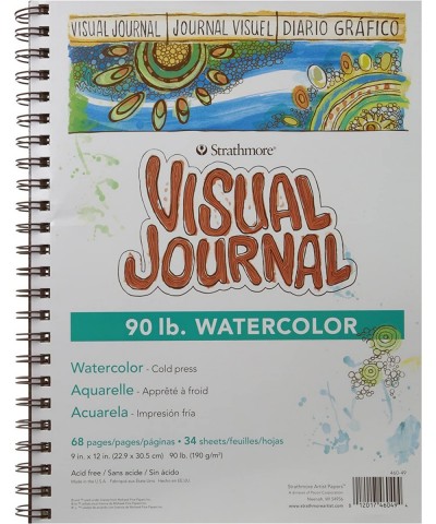 400 Series Visual Watercolor Journal 90 LB 9"x12" Cold Press Wire Bound 34 Sheets $28.00 Kids' Drawing & Writing Boards