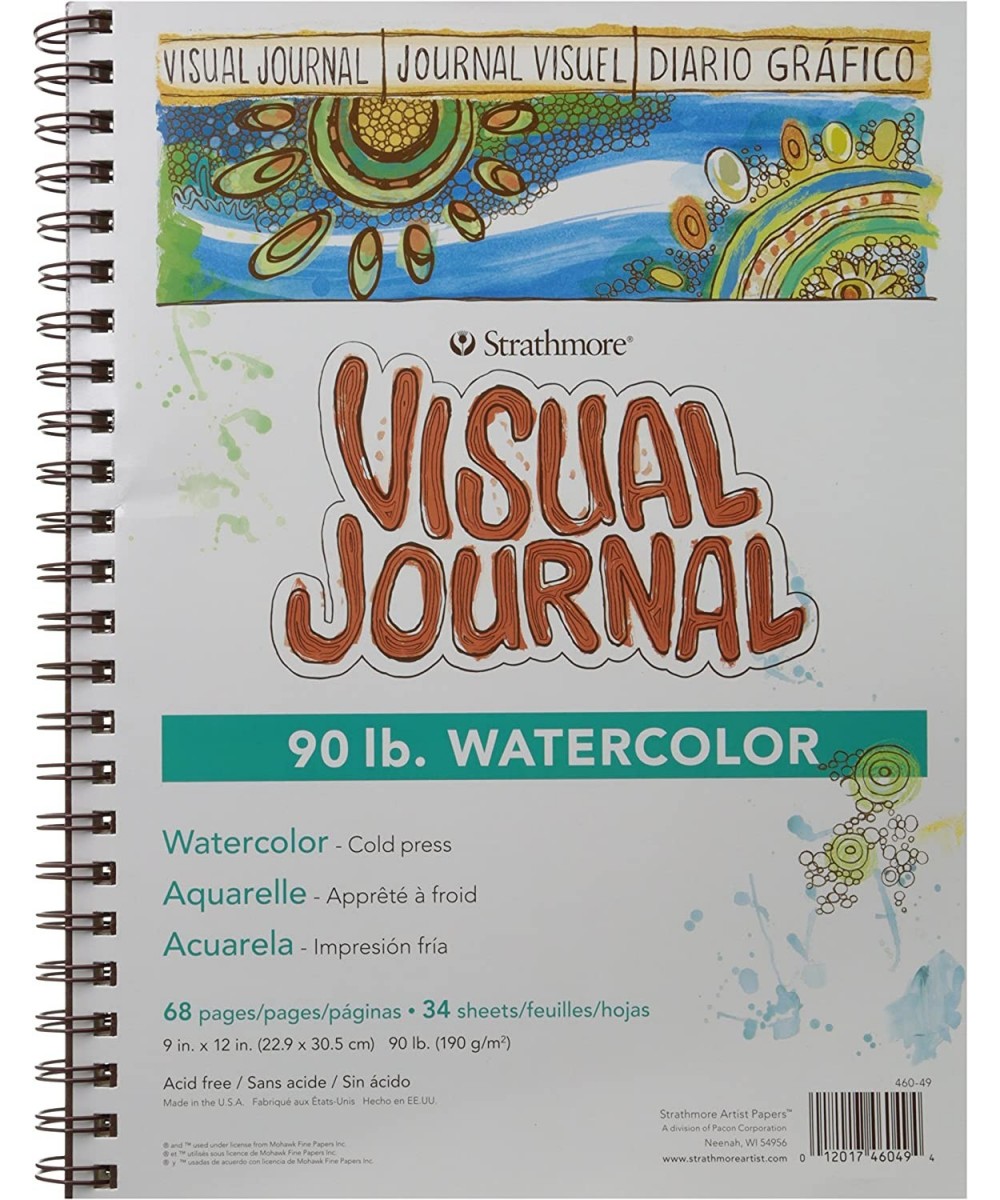 400 Series Visual Watercolor Journal 90 LB 9"x12" Cold Press Wire Bound 34 Sheets $28.00 Kids' Drawing & Writing Boards