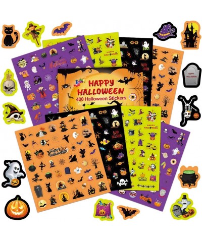 Halloween Stickers for Kids 400 Assortment Stickers for Party Favors Treats Classroom Crafts 8 Sheets $15.55 Kids' Stickers