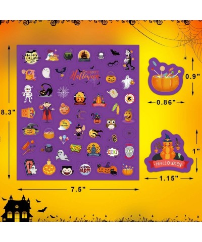 Halloween Stickers for Kids 400 Assortment Stickers for Party Favors Treats Classroom Crafts 8 Sheets $15.55 Kids' Stickers