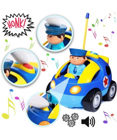 My First RC Cartoon Police Car Vehicle 2-Channel Remote Control Toy - Music Lights and Sound for Baby Toddlers Kids $34.17 Ki...