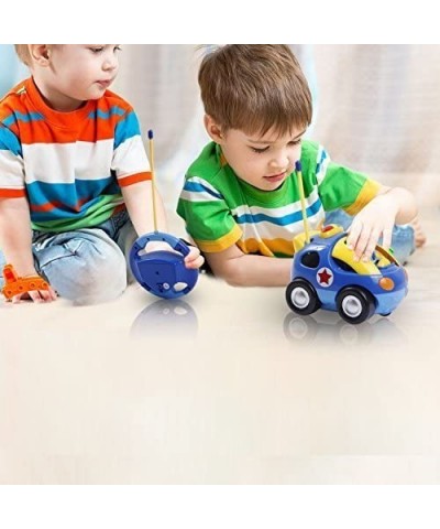 My First RC Cartoon Police Car Vehicle 2-Channel Remote Control Toy - Music Lights and Sound for Baby Toddlers Kids $34.17 Ki...