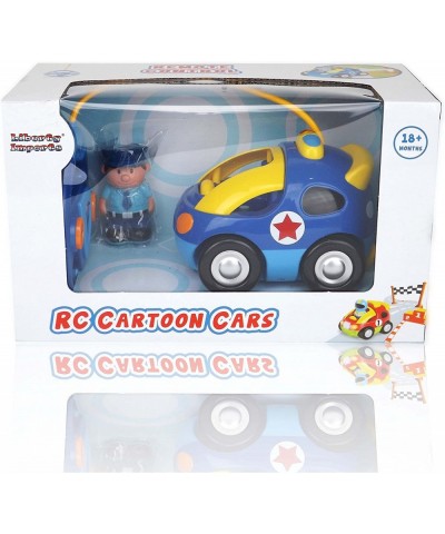 My First RC Cartoon Police Car Vehicle 2-Channel Remote Control Toy - Music Lights and Sound for Baby Toddlers Kids $34.17 Ki...