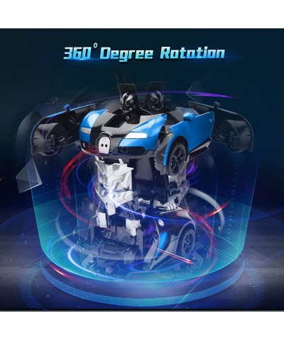 New RC Transformers Sprayed Car for Boys 4-7 Remote Control Robot with Water Mist Light Deformation Car Toys with One Button ...