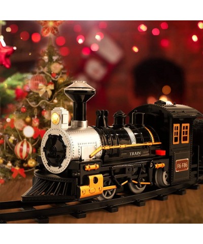 Electric Train Set for Kids Battery-Powered Train Toys Include Locomotive Engine 3 Cars and 10 Tracks Classic Toy Train Set H...