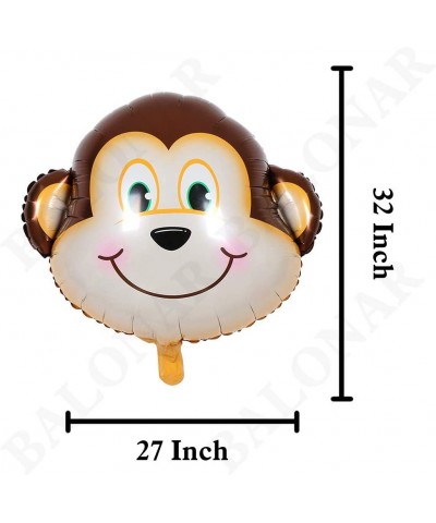 5pcs 32 Inch Tiger Lion Zebra Monkey Graffe Foil Balloons Animal Balloons for Child Birthday Party Supplies Cute Baby Shower ...