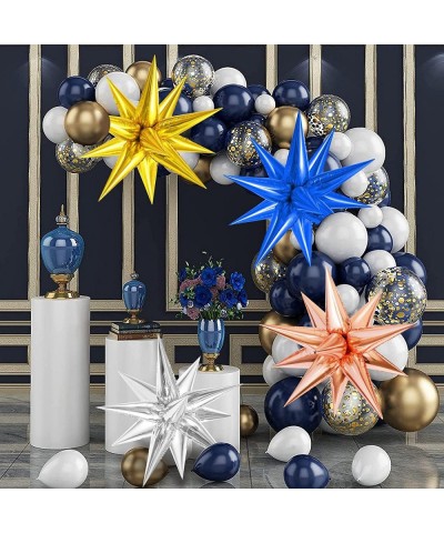 Big Starburst Balloons Explosion 26 Inch 60 Pieces Star Foil Balloons Magic Star Balloon 12 Point Spike Balloons for Wedding ...