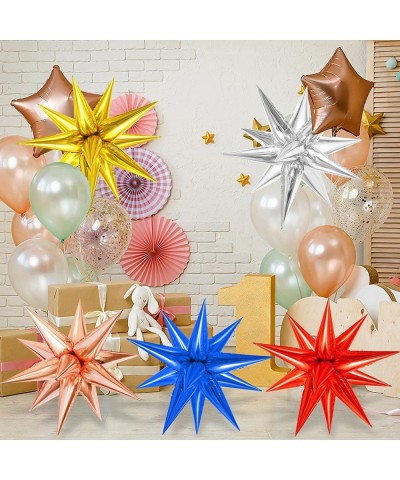 Big Starburst Balloons Explosion 26 Inch 60 Pieces Star Foil Balloons Magic Star Balloon 12 Point Spike Balloons for Wedding ...