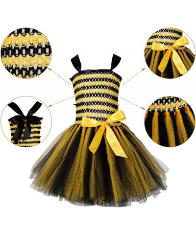 Bumble Bee Costume for Girls Kids Bee Fairy Dress with Bee Antenna Headband and Bee Wings for Halloween Xmas Party $51.18 Kid...