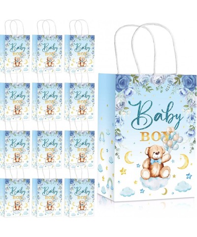 20 Packs Bear Baby Shower Party Bags Watercolor Balloon Bear Present Bags Goodie Bags Baby Bear Party Favors Bags for Bear Th...