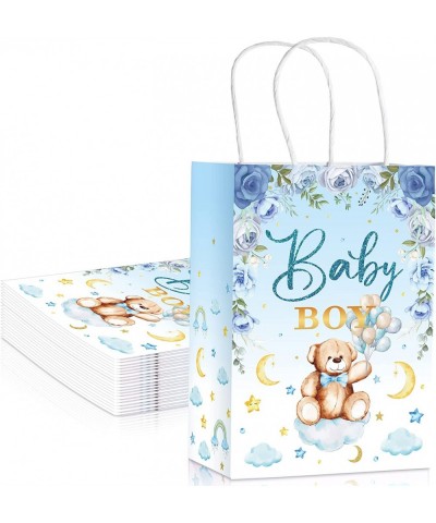 20 Packs Bear Baby Shower Party Bags Watercolor Balloon Bear Present Bags Goodie Bags Baby Bear Party Favors Bags for Bear Th...