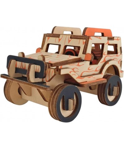 3D Puzzles 3D Handmade DIY Car Model Wooden Puzzle Toys Building Blocks Kid Child Woodcraft Assembly Kit Puzzle Self Assembli...