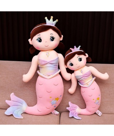 Cute Colorful Mermaid Princess Plush Toy Pillow 80 cm Kawaii Super Soft Large Dolls Big Kids Animal Plushie Toys Figure Toy f...