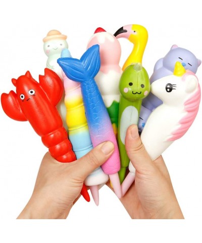 Squishy Set Toy 5pcs Random Squishies Grip Pens Relief Classroom Stressm Squeeze Topper Pen Holder for Student Kid Teen Gift ...