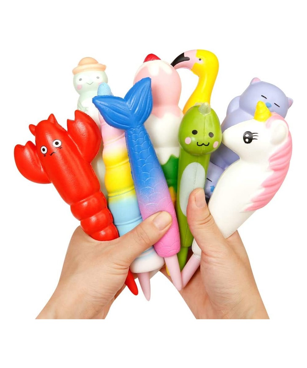 Squishy Set Toy 5pcs Random Squishies Grip Pens Relief Classroom Stressm Squeeze Topper Pen Holder for Student Kid Teen Gift ...