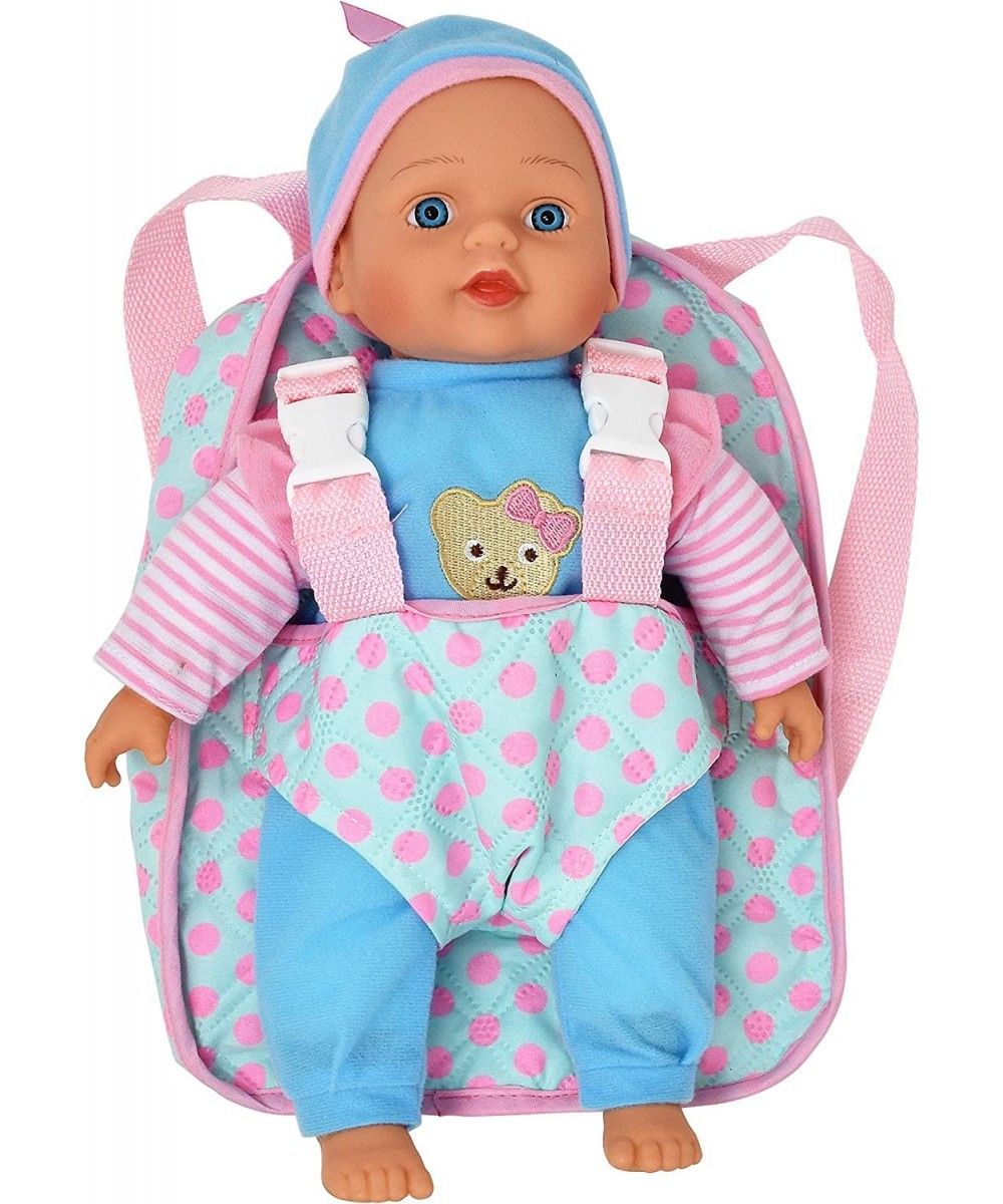 13" Soft Baby Doll with Take Along Pink Doll Backpack Carrier Briefcase Pocket Fits Doll Accessories and Clothing $45.59 Dolls