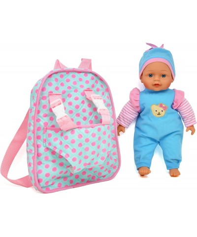 13" Soft Baby Doll with Take Along Pink Doll Backpack Carrier Briefcase Pocket Fits Doll Accessories and Clothing $45.59 Dolls