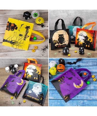 Halloween Treats Bags Party Favors - 30 pack Non-Woven Halloween Tote Gift Bags for Kids Trick or Treat Bags with 54 pcs Tatt...