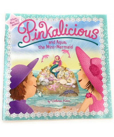 Girls Mermaid Doll Shelly with Pinkalicious and Aqua The Mini-Mermaid Book w/Stickers & Gift Tag for Girls who Love Mermaid A...