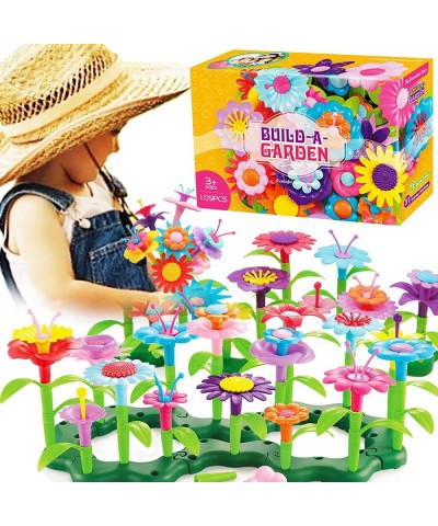 Stacking Flower Garden Building STEM Toys Gardening Pretend Gift for Girls Educational Activity for Preschool Children Age 3 ...