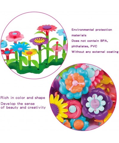 Stacking Flower Garden Building STEM Toys Gardening Pretend Gift for Girls Educational Activity for Preschool Children Age 3 ...