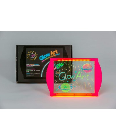 Glow Art Unique Craft Kit | Light Up Kids Art Set | Includes Neon Effect Drawing Board with A Built-in Stand and 4 Fluorescen...