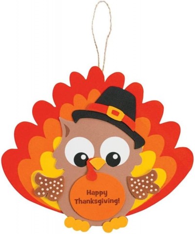 Owl Turkey Foam Ornament Craft Kit - Crafts for Kids and Fun Home Activities $17.48 Craft Kits