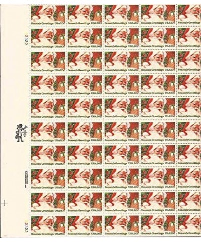 1983 Christmas Santa Claus Full Sheet of 50 x 20 Cent Stamps Scott 2064 $50.02 Collectible Postage Stamps