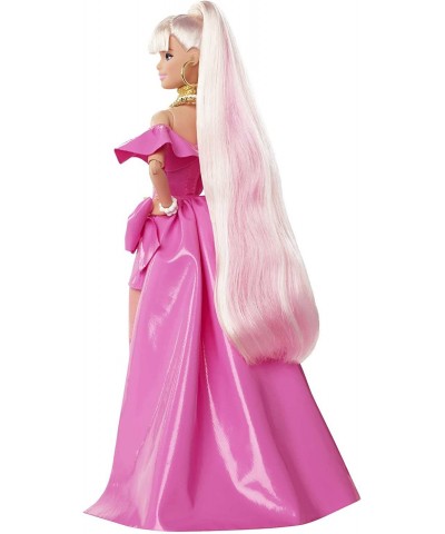 Extra Fancy Doll in Pink Glossy High-Low Gown with Pet Puppy Extra-Long Hair & Accessories Flexible Joints Toy for 3 Year Old...