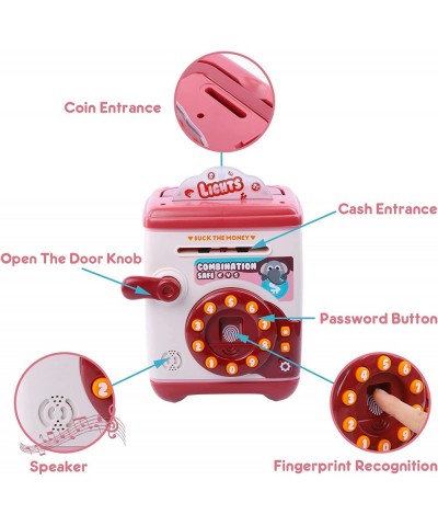 Electronic Piggy Bank Mini ATM Password Safe Coin Banks with Fingerprint Kids Money Safe Bank Best Toy Gifts for Boys Girls $...