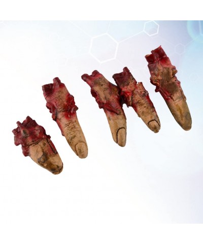 5Pcs Halloween Bloody Fake Fingers Realistic Severed Fingers Broken Zombie Fingers Scary Prank Fingers Props for Halloween Ha...