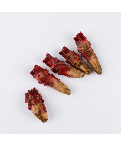 5Pcs Halloween Bloody Fake Fingers Realistic Severed Fingers Broken Zombie Fingers Scary Prank Fingers Props for Halloween Ha...