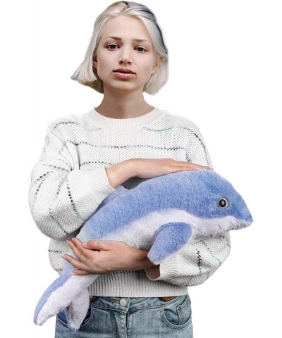 19.6" Weighted Stuffed Animal- Super Soft Cute Weighted Dolphin Stuffed Animal 1.7lbs Weight for Comfort and Stress Relief- D...