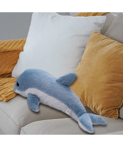 19.6" Weighted Stuffed Animal- Super Soft Cute Weighted Dolphin Stuffed Animal 1.7lbs Weight for Comfort and Stress Relief- D...