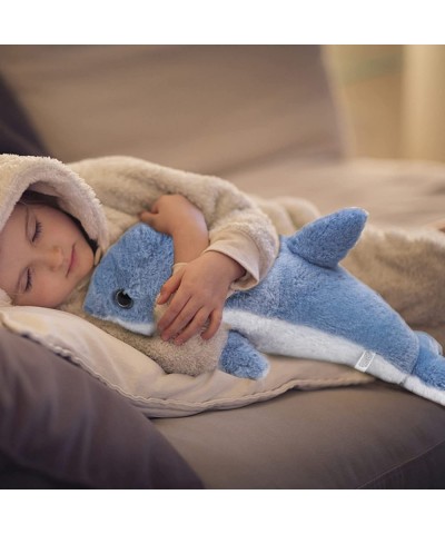 19.6" Weighted Stuffed Animal- Super Soft Cute Weighted Dolphin Stuffed Animal 1.7lbs Weight for Comfort and Stress Relief- D...